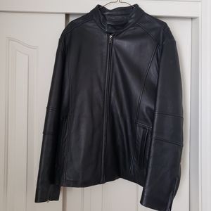 Kenneth Cole Black Leather Jacket